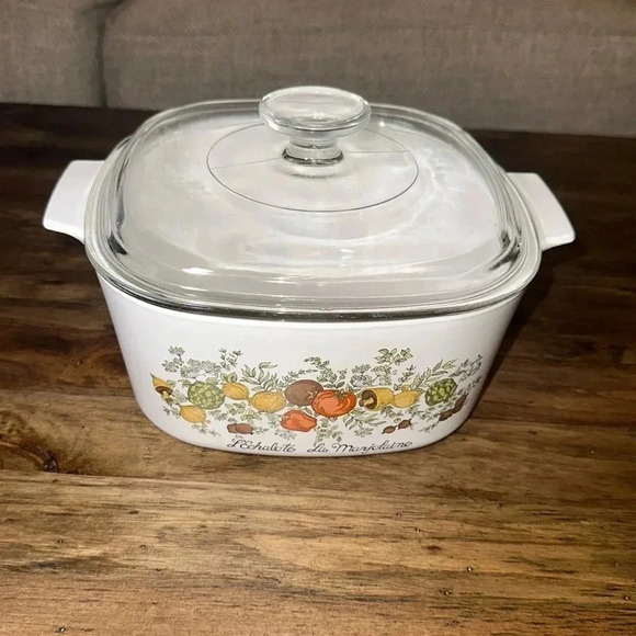 RARE Corningware L'Echalote La Marjolaine 3QT Casserole Dish A-3-B Spice Of Life - Picture 4 of 16